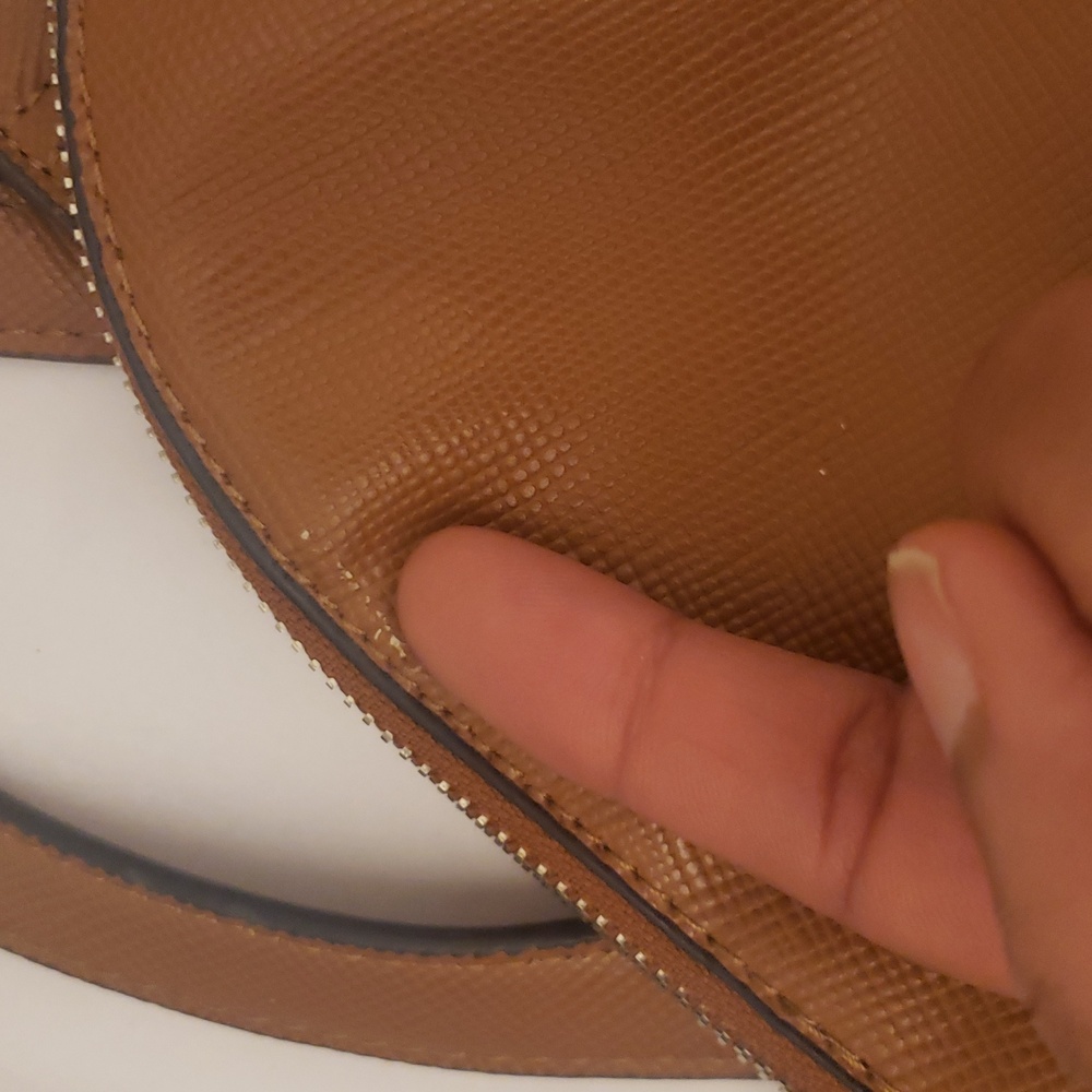 Jones New York Signature Tan Backpack Silver Hardware - Picture 7 of 14